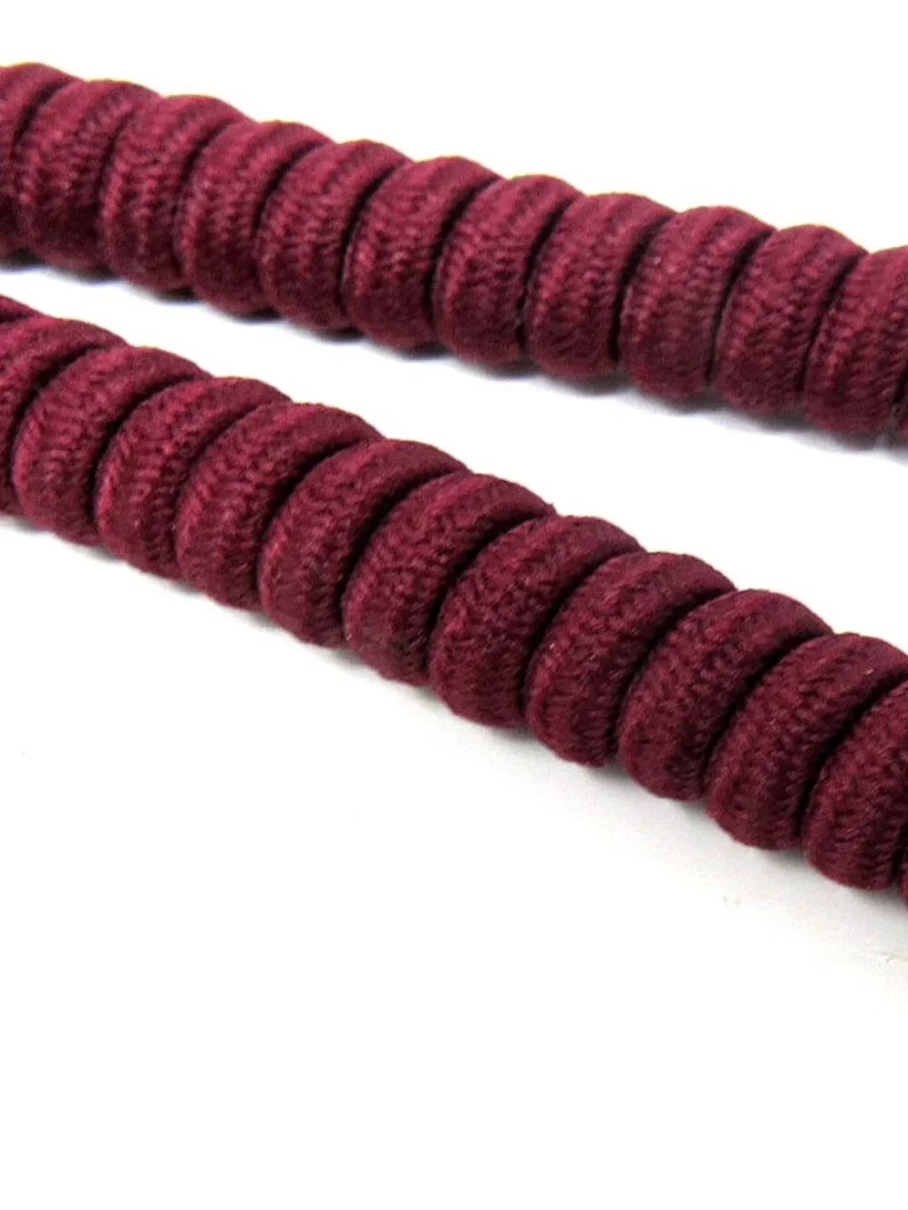 2 Maroon No Tie Spiral Laces Shoes Curly 6 to 28 inches No Headache Sun Visor